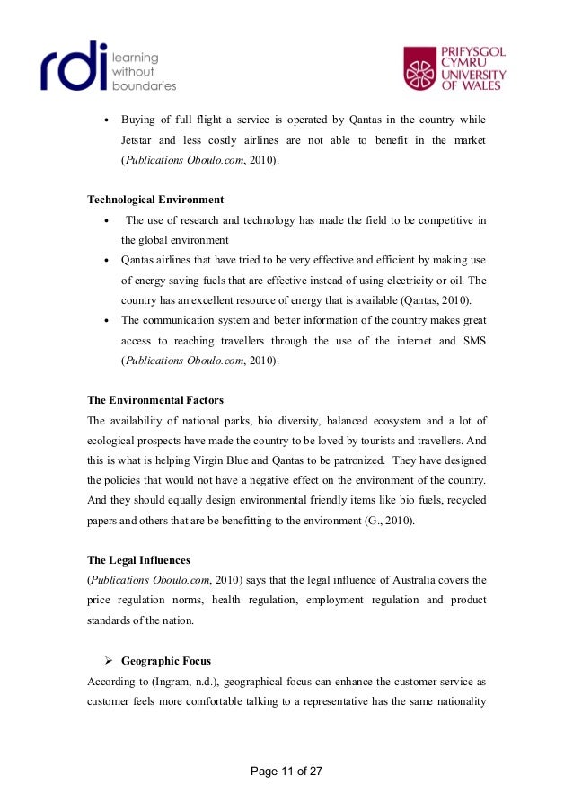 Pest analysis qantas essays qantas political factors